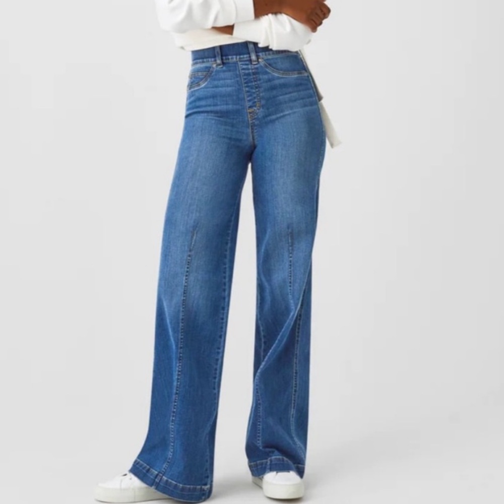 SPANX Flare Blue Jeans